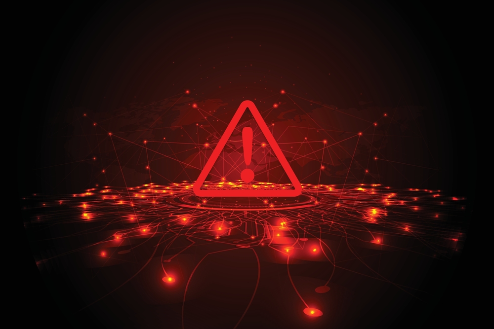 hacking,concept.,attention,warning,attacker,alert,sign,with,exclamation,mark